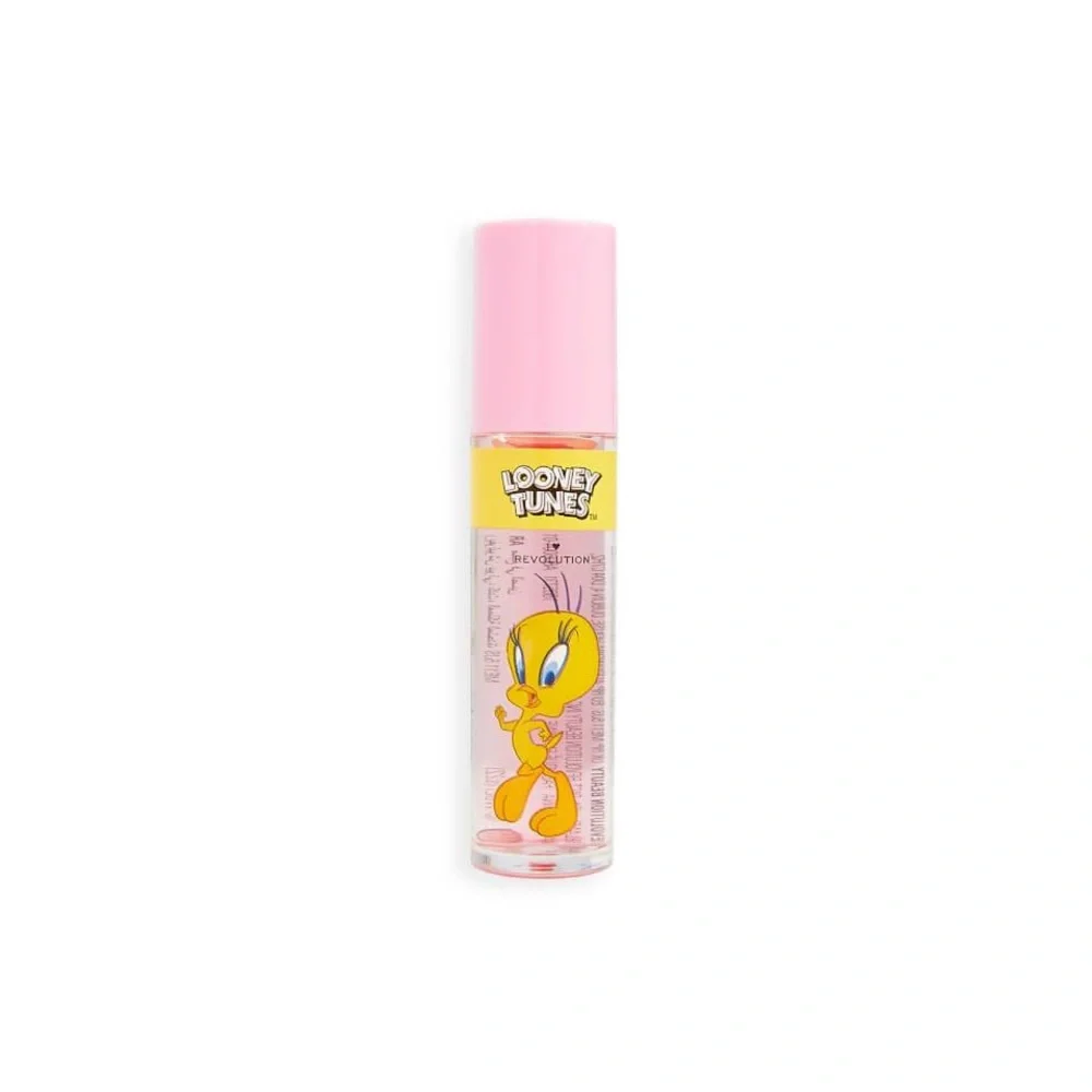 I HEART X Revolution Beauty LOONEY TUNES Lip Oil Tweety/Sponge Set - Picture 5 of 6